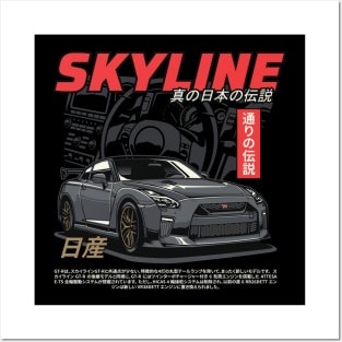 R35 Skyline Posters and Art